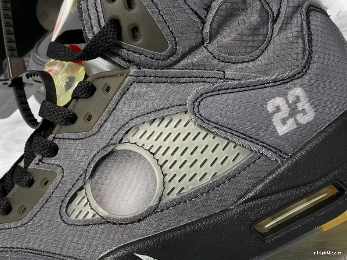 Black CT8480-001 Off-White Jordan x Air 5 1211